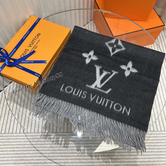 LV專櫃新品路易威登羊絨漸變披肩女士留須圍巾 mmyj2665